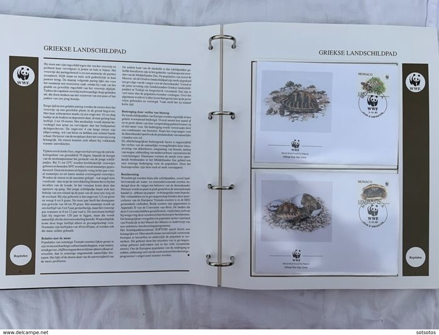 WWF 2 Luxury albums and slipcases with series and FDCs of Endangered Species MNH (Mint never hinged)