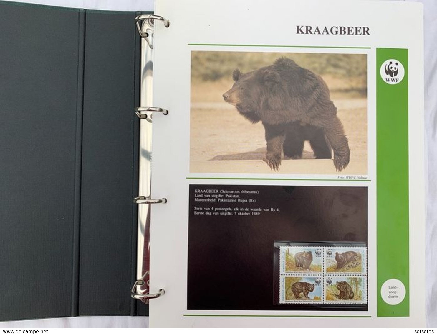 WWF 2 Luxury albums and slipcases with series and FDCs of Endangered Species MNH (Mint never hinged)