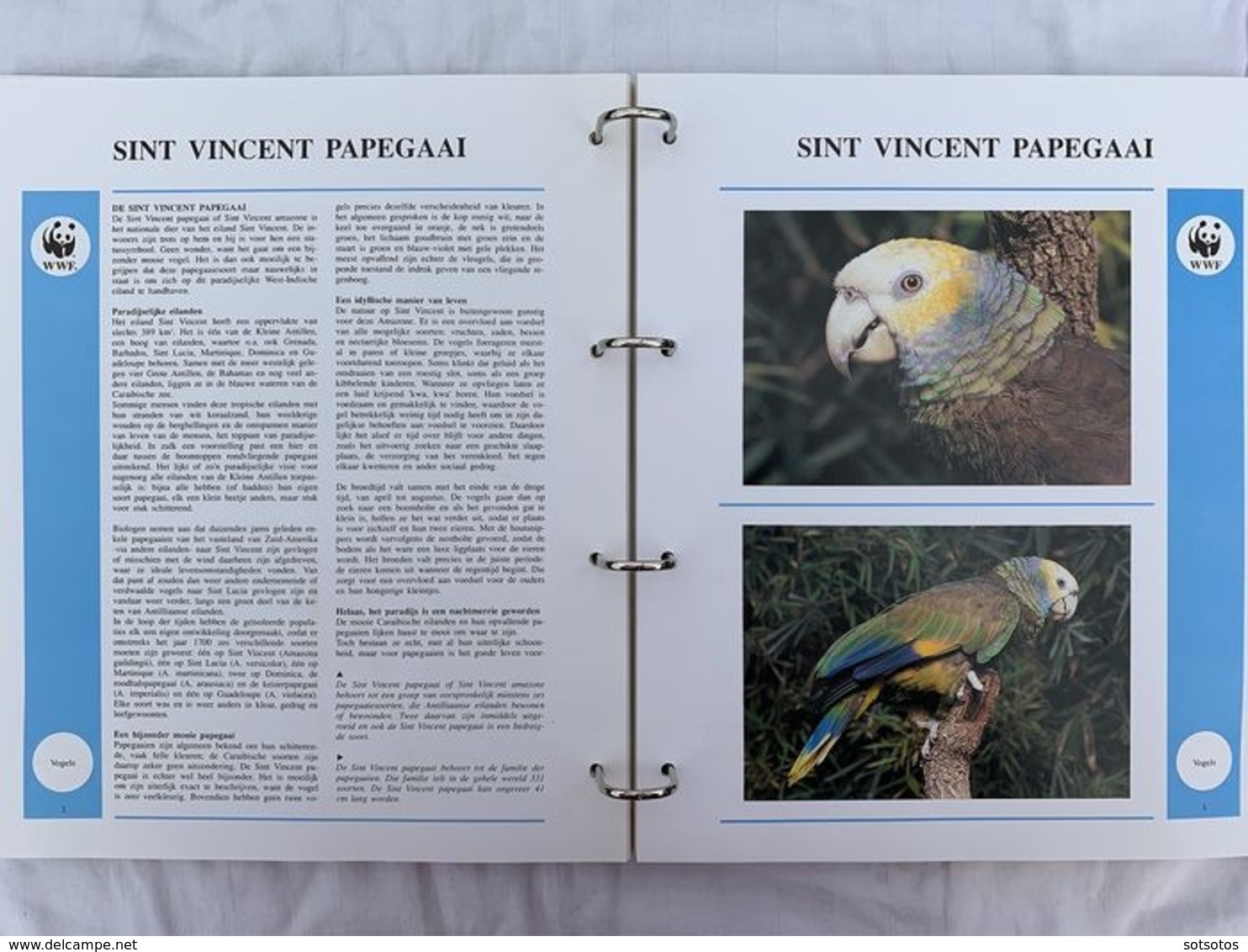 WWF 2 Luxury albums and slipcases with series and FDCs of Endangered Species MNH (Mint never hinged)