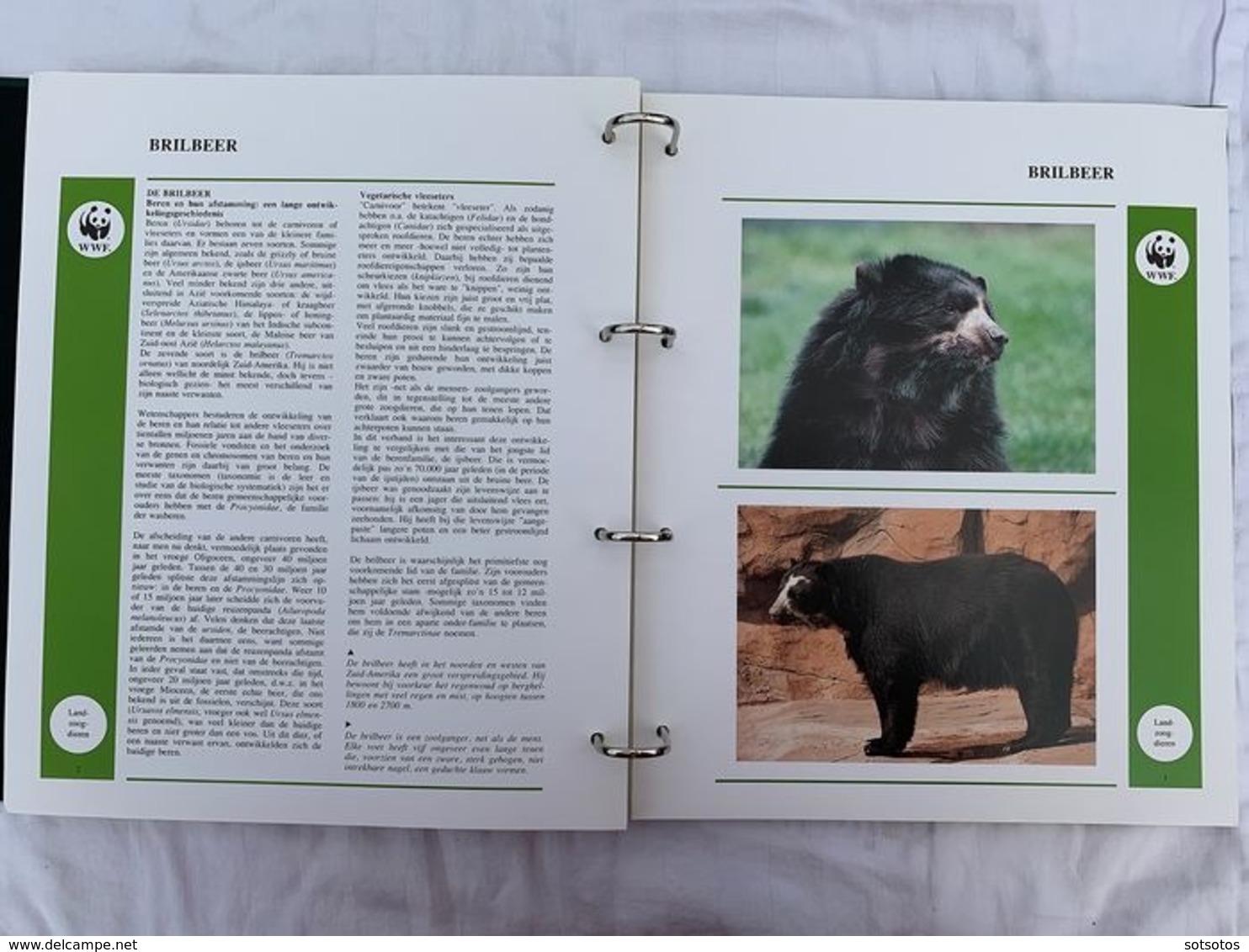 WWF 2 Luxury albums and slipcases with series and FDCs of Endangered Species MNH (Mint never hinged)