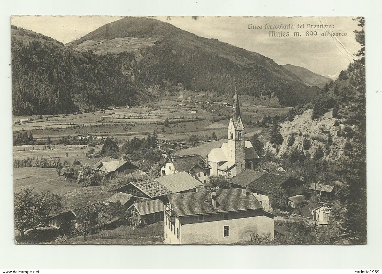 MULES ALL'ISARCO - LINEA FERROVIARIA DEL BRENNERO 1930  VIAGGIATA FP - Bolzano (Bozen)