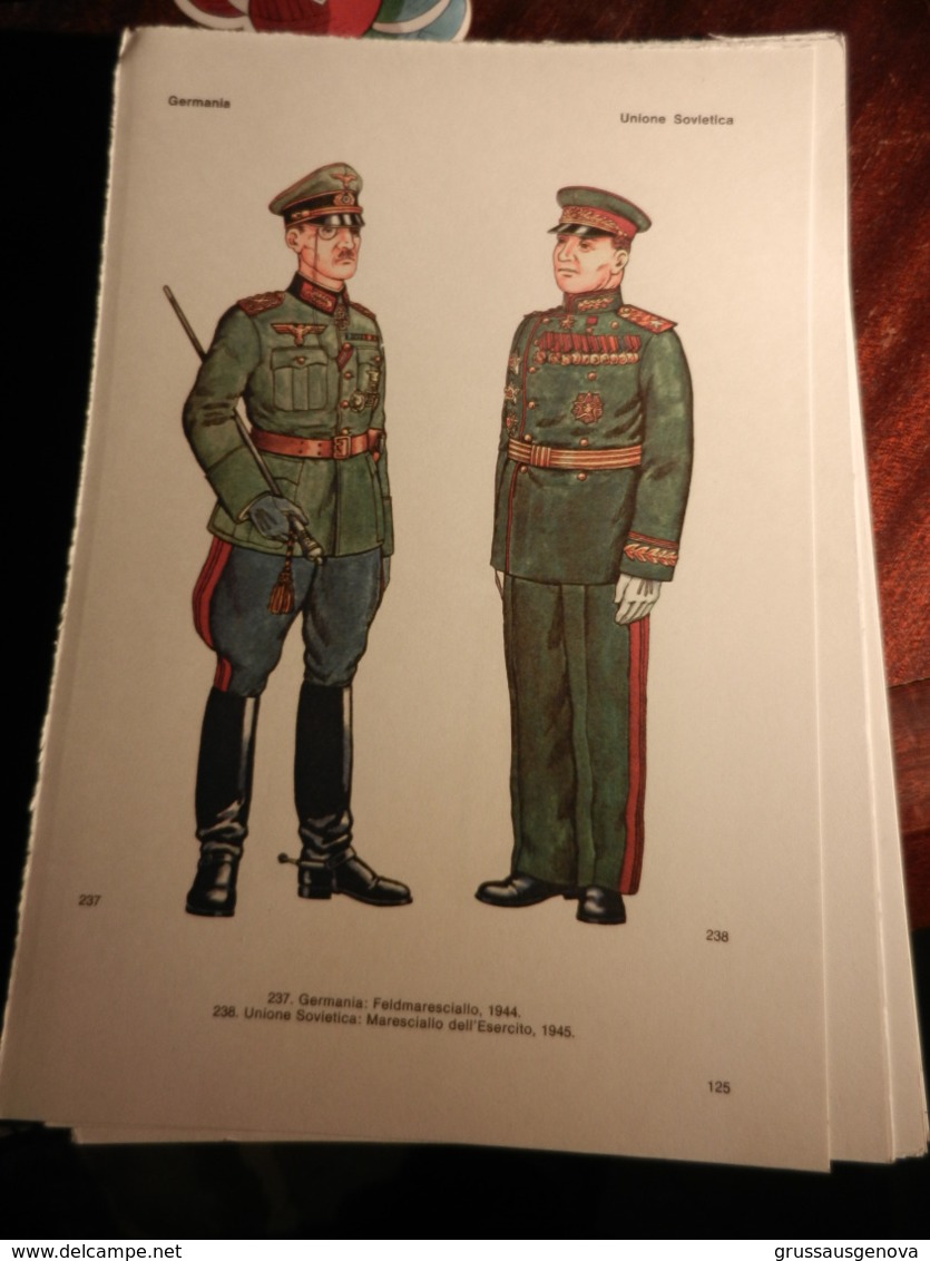 1) DIVISA MILITARE GERMANIA FELDMARESCIALLO-UNIONE SOVIETICA MARESCIALLO-FRANCIA GENERALE-USA TENENTE GENERALE - Uniforms