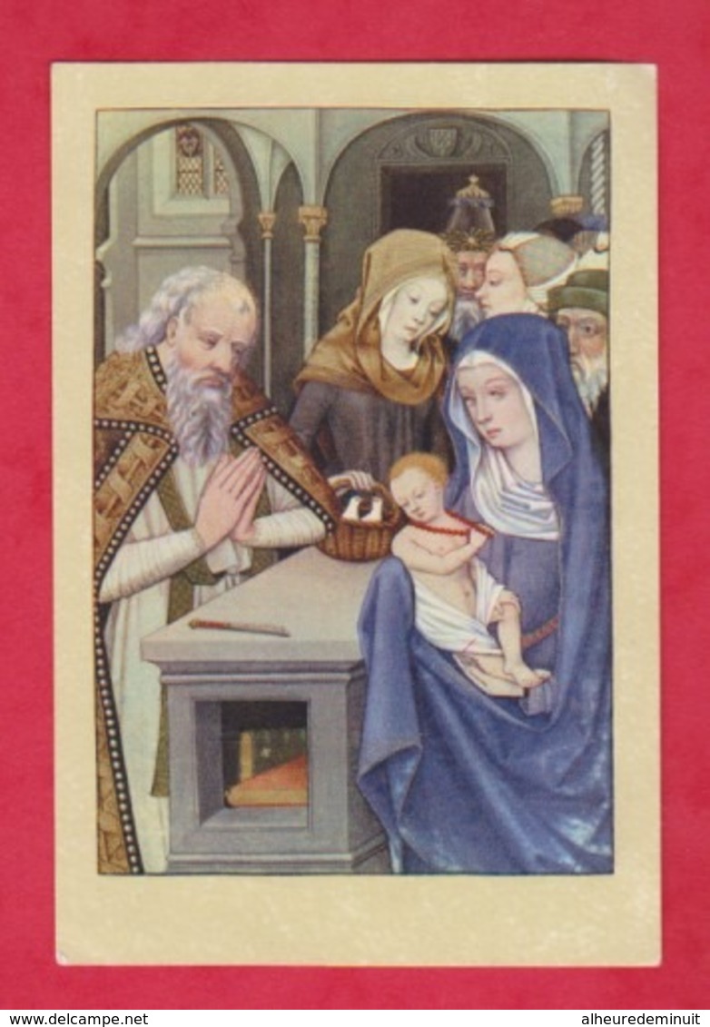 "Jésus Dans Les Bras De Marie"image Pieuse"santini"holy Card"HEURES D'ANGOULEME"CIRCONCISION DE JESUS" - Devotieprenten