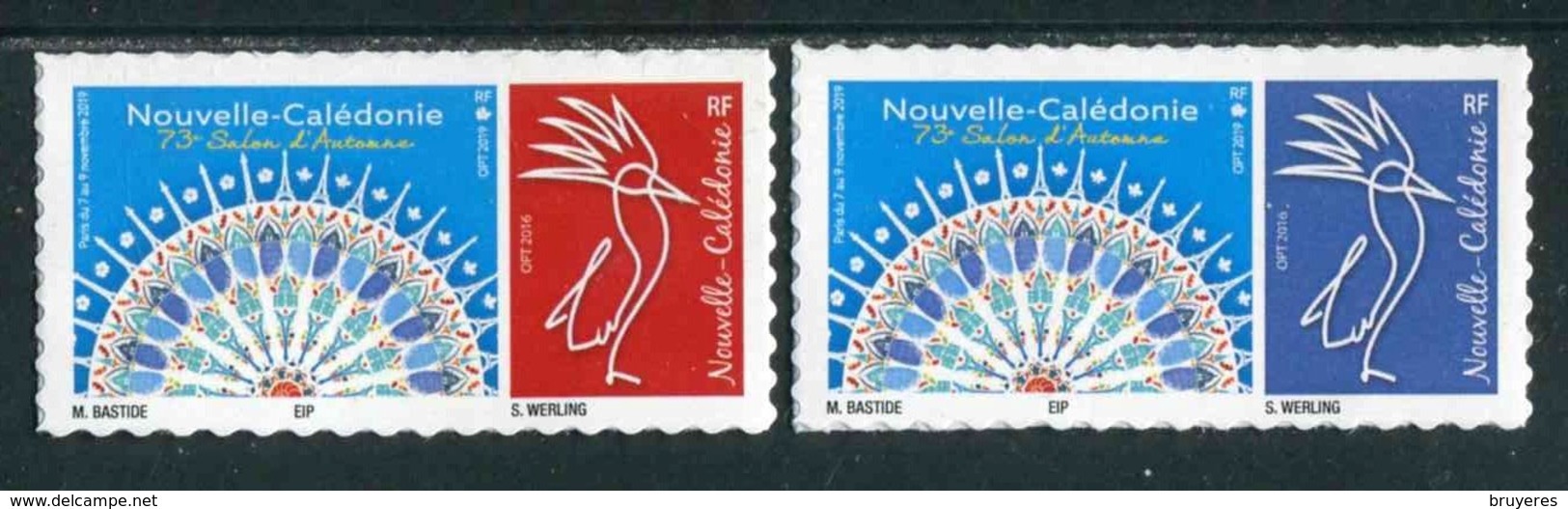 TIMBRES** De 2019 Autocollants De NOUVELLE-CALEDONIE "73e SALON D'AUTOMNE - PARIS" - Unused Stamps