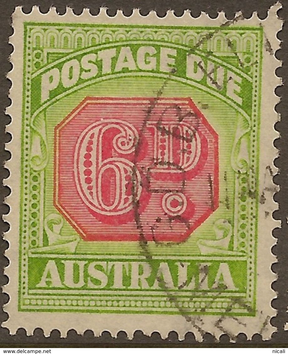 AUSTRALIA 1938 6d Postage Due SG D117 U #RM63 - Postage Due