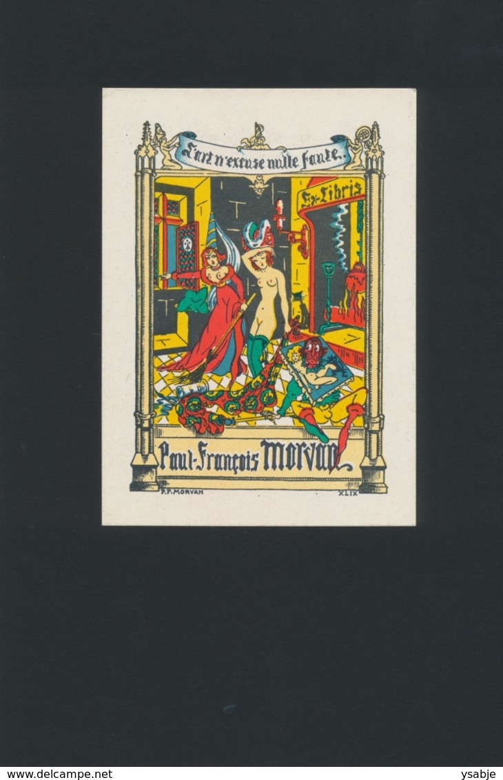 Ex Libris Paul François Morvan - Paul Francois Morvan (1902-1986) - Erotica - Ex-Libris