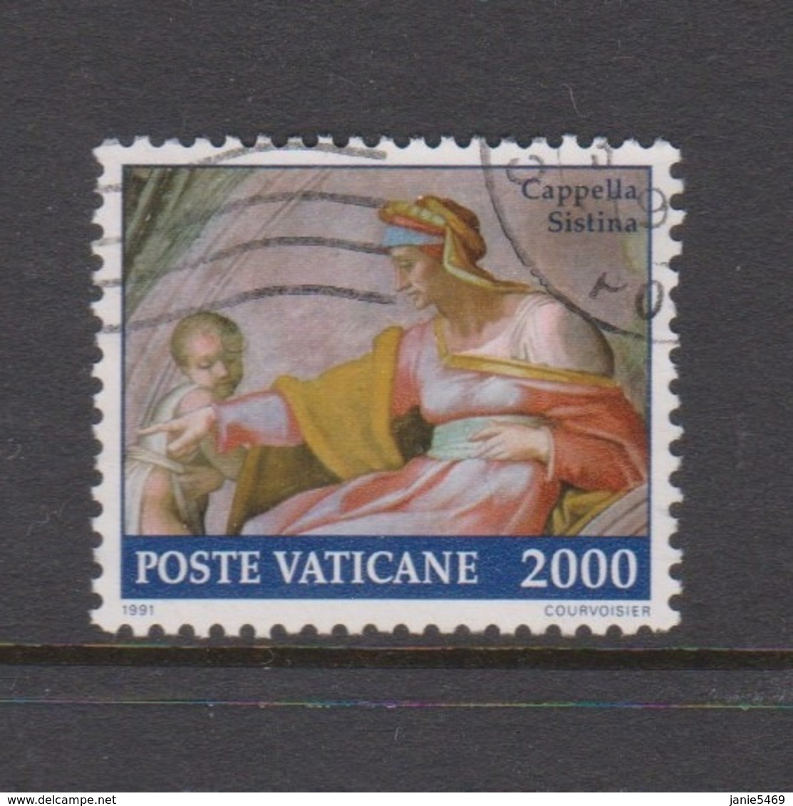 Vatican City S 917 1991 Sistine Chapel.2000 Lire,Used - Used Stamps