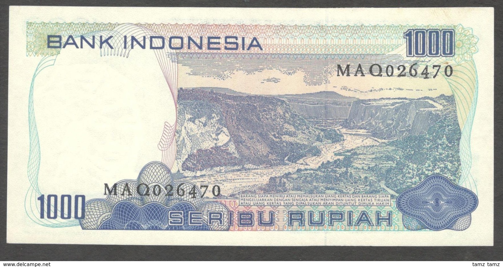 Indonesia 1000 1,000 Rupiah 1980 UNC - Indonesia