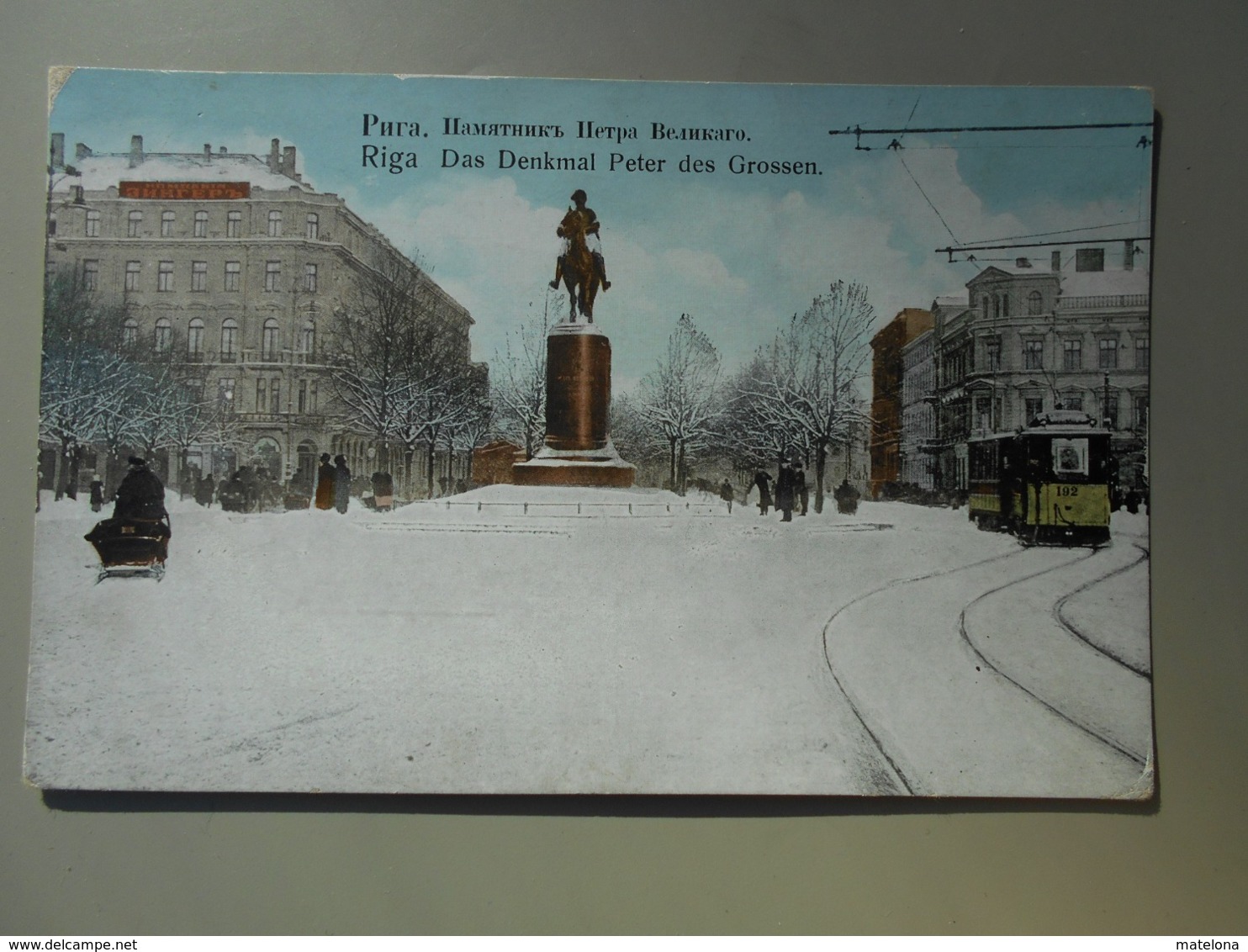 LETTONIE LATUIJA RIGA DAS DENKMAL PETER DES GROSSEN - Lettland