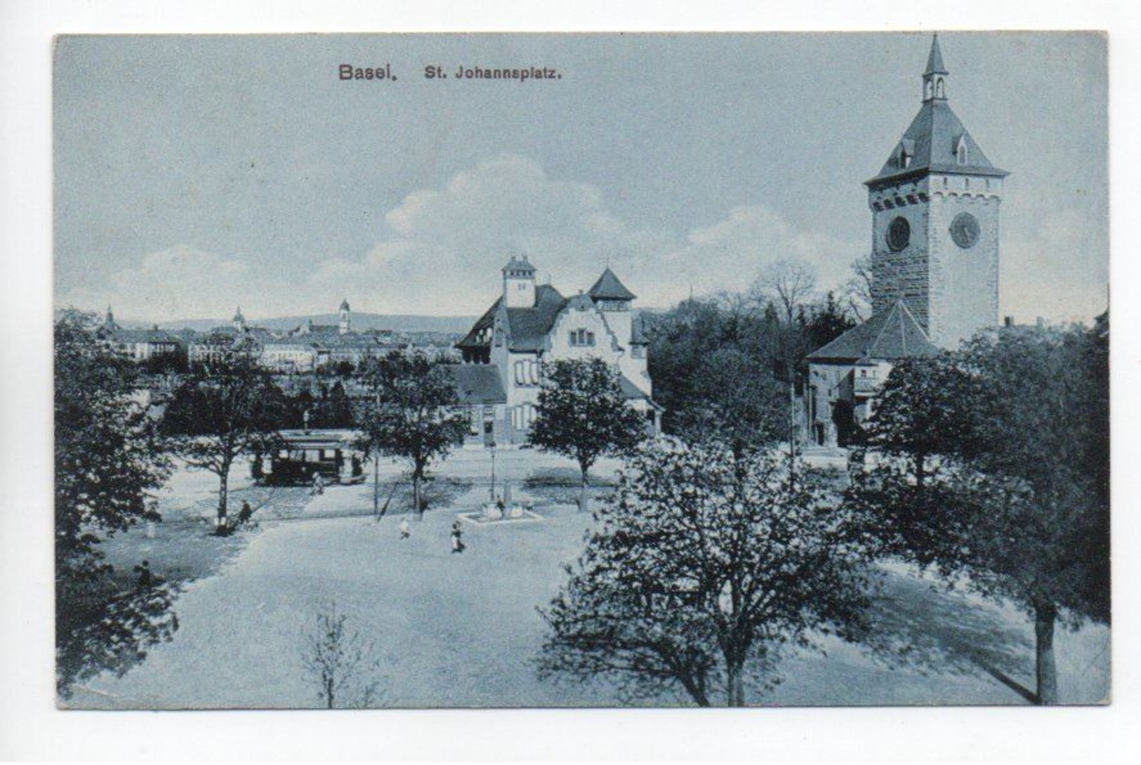 Basel St.Johannsplatz Tram 1910.....414 - Basel