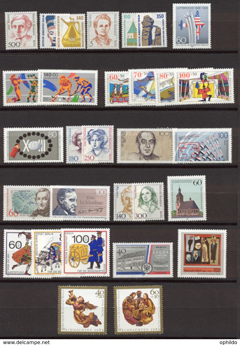 Berlin  Année Complete   1989  * *  TB    à  15% De La Cote - Unused Stamps