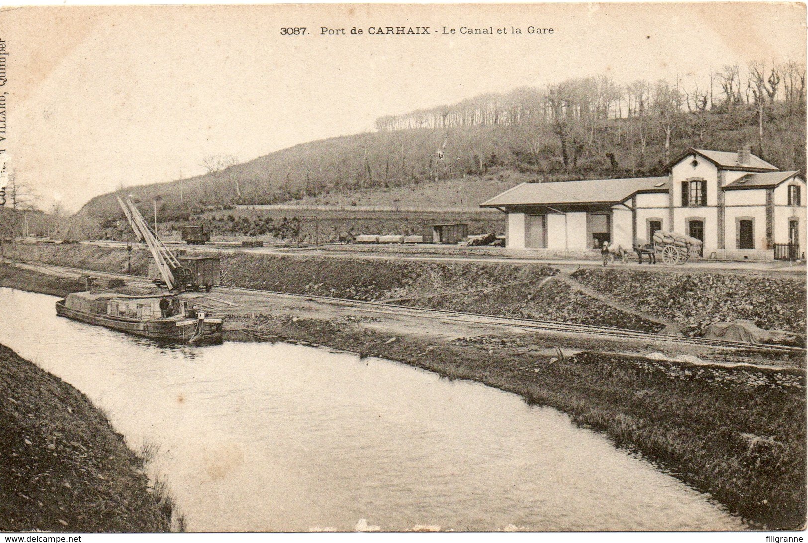 PORT DE CARHAIX LE CANAL ET LA GARE - Sonstige & Ohne Zuordnung