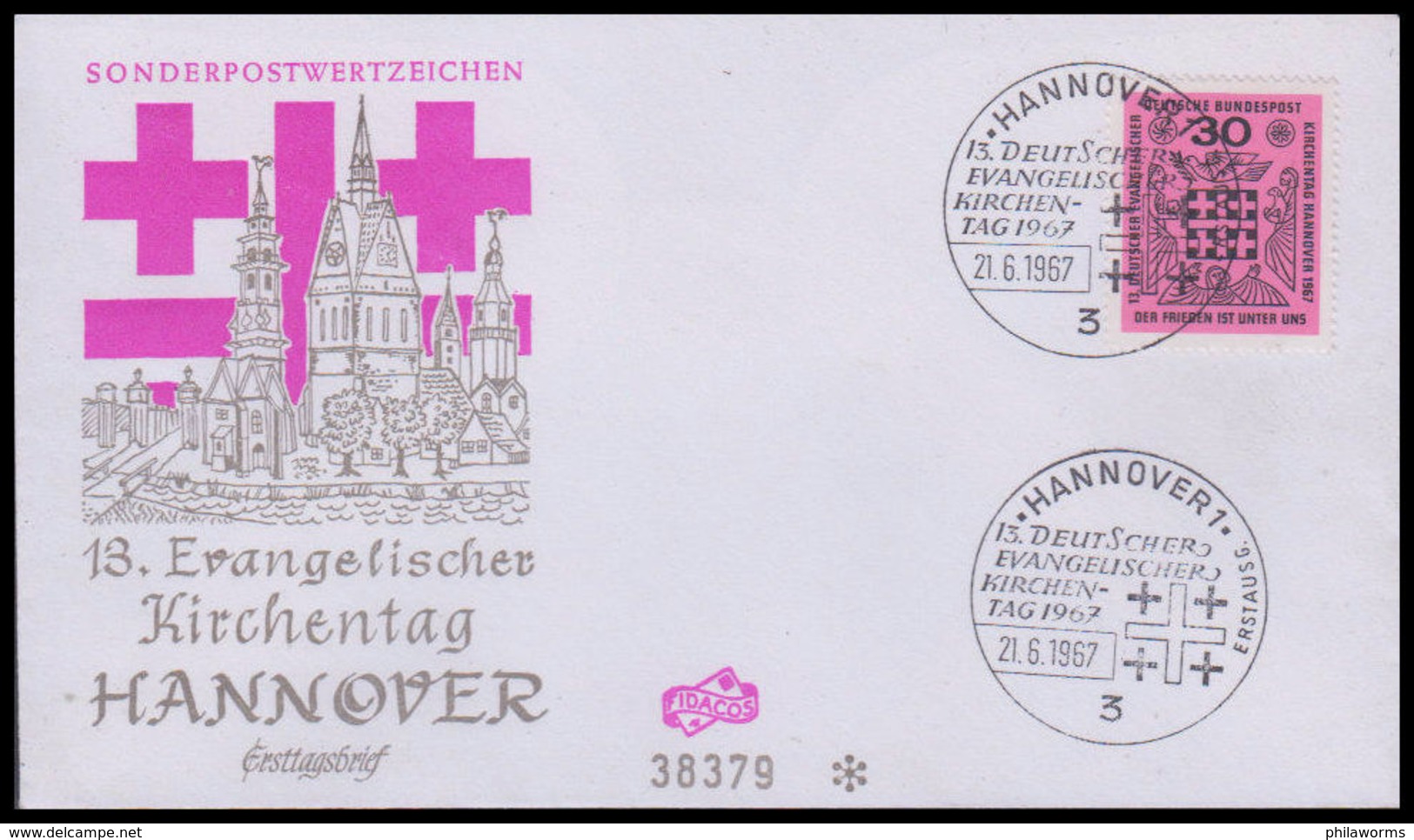 Bund 1967, Mi. 536 FDC - Andere & Zonder Classificatie