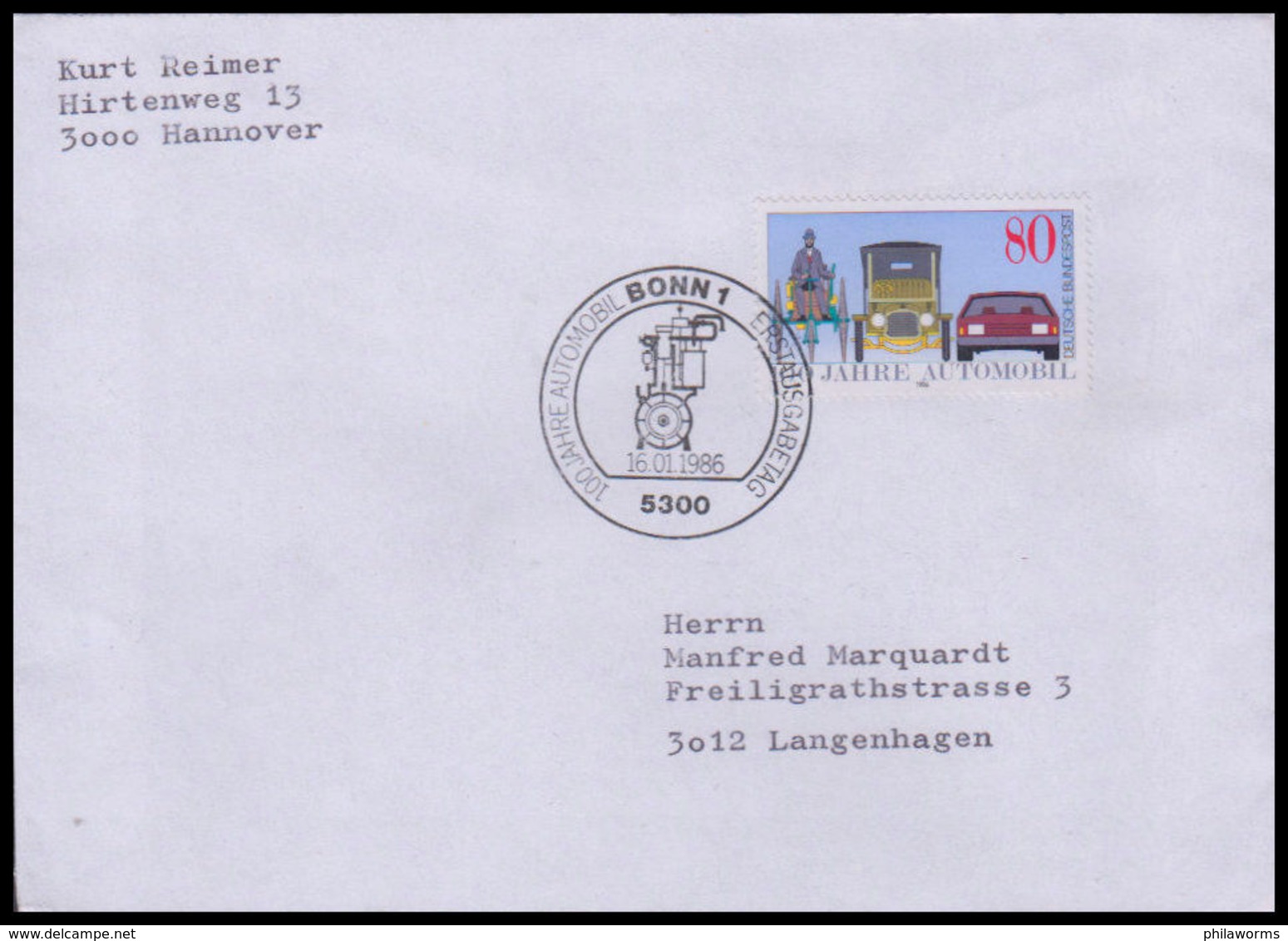 Bund 1986, Mi. 1268 FDC - Autres & Non Classés