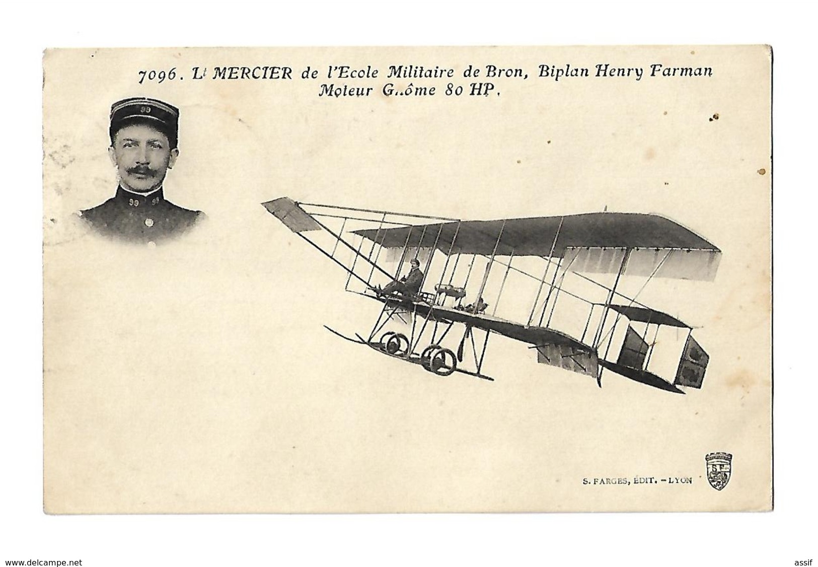 MERCIER BRON FARMAN AVIATION /FREE SHIPPING R - Aviateurs