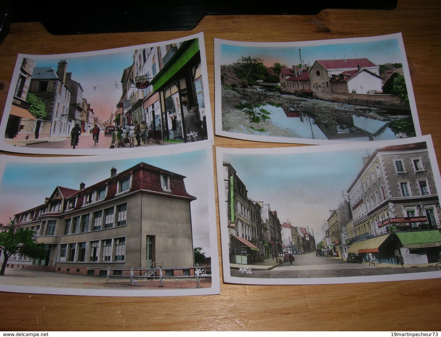 Lot De 7 Cpsm 9x14 NV DD Alencon Grande Rue Pont Neuf Cazault St Blaise Les Bords De La Sarthe Le Colege Bon Etat - Alencon