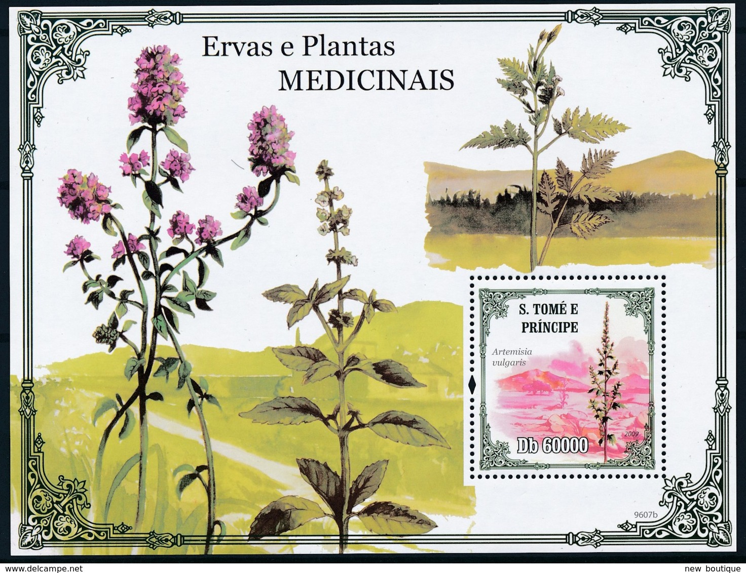 [401636]TB//**/Mnh-Sao Tomé-et-Principe 2010 - Plantes Médicinale, Fleurs Diverses - Medicina