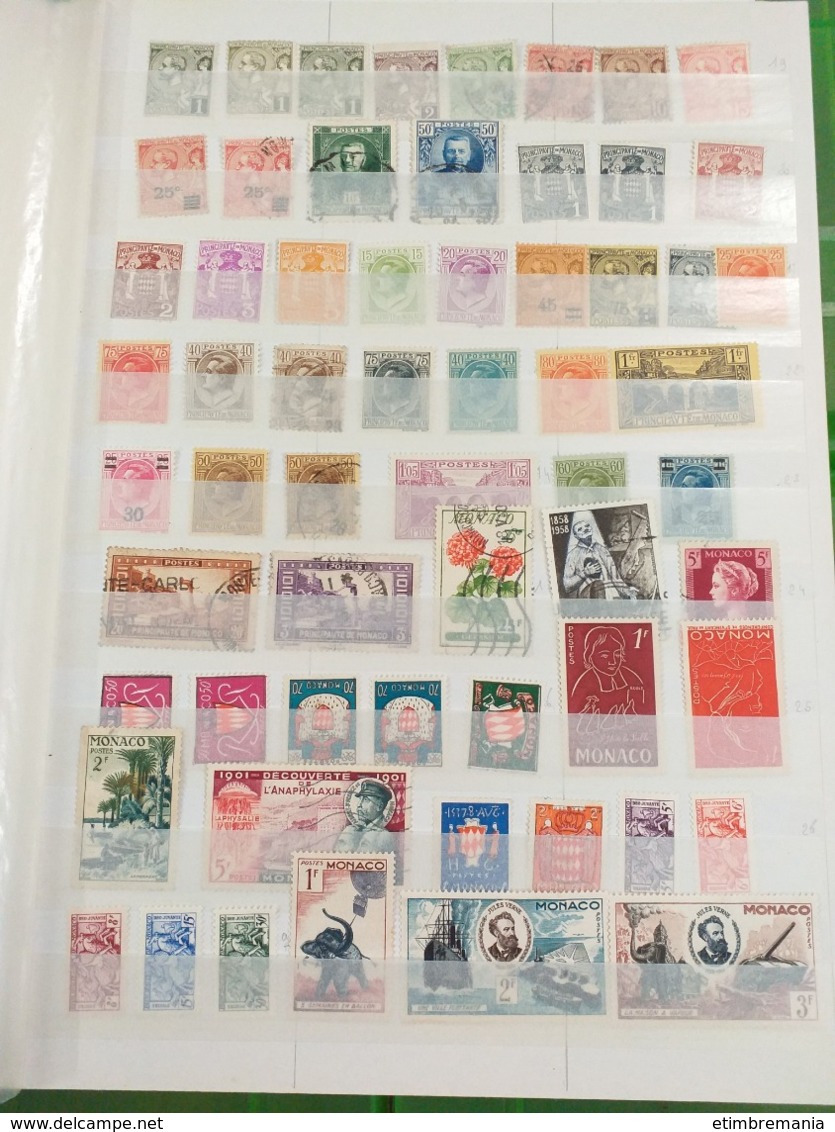 LOT N° 1127  MONACO Un Bon Classeur De Timbres Neufs ** Ou Obl. - Collezioni (in Album)