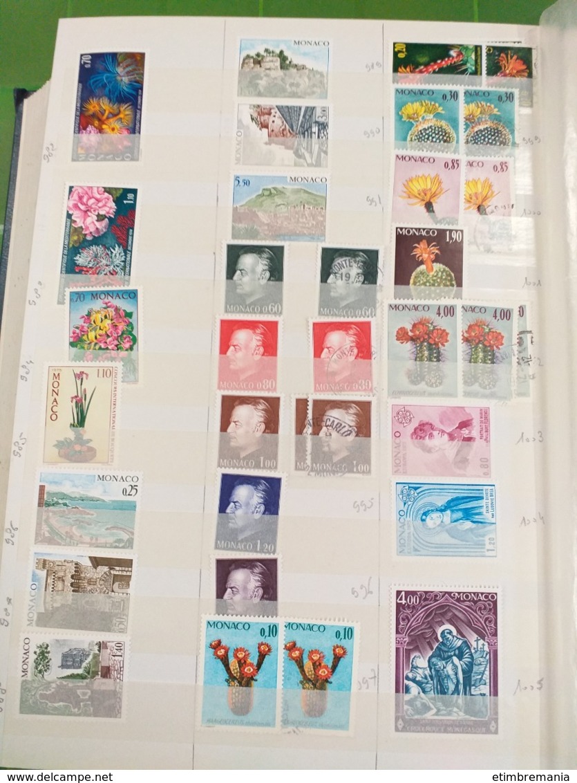 LOT N° 1127  MONACO un bon classeur de timbres neufs ** ou obl.