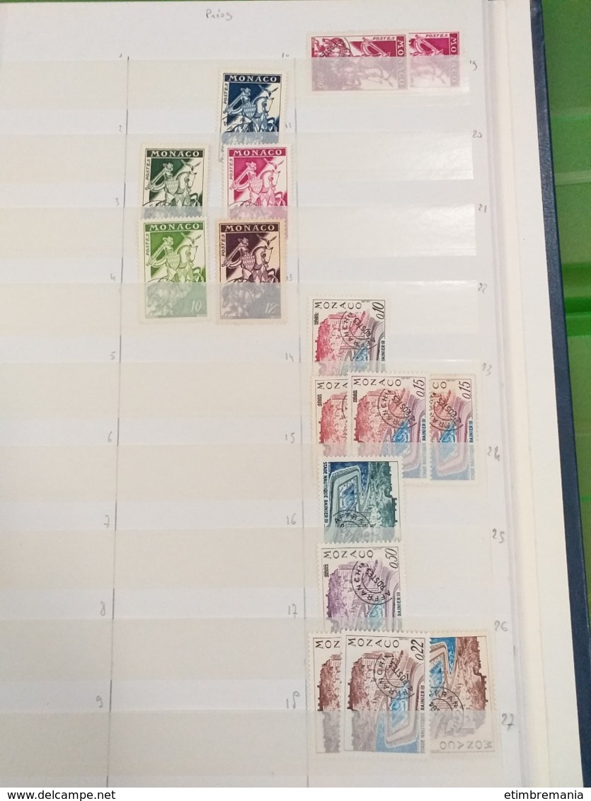 LOT N° 1127  MONACO un bon classeur de timbres neufs ** ou obl.