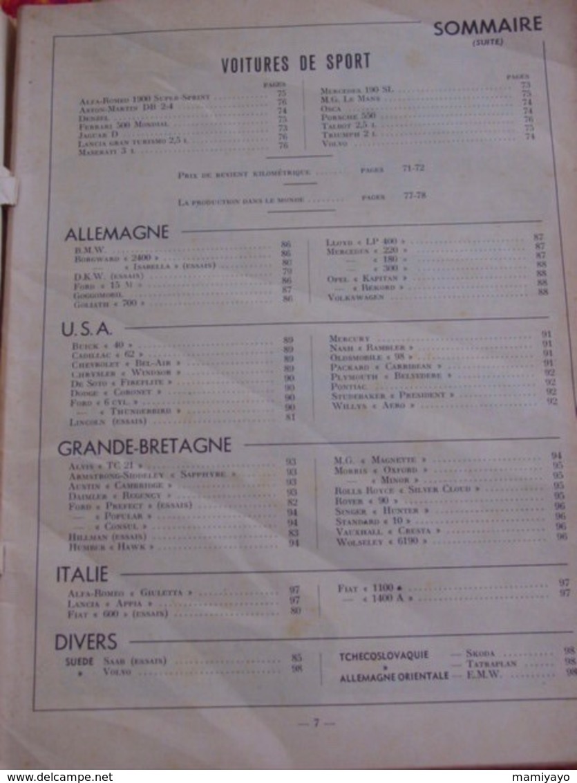 L'AUTO-JOURNAL - Le Salon De L'automobile 1954-Voitures Françaises, V.de Sport,italiennes,allemandes,anglaises,U.S.A... - 1950 - Nu