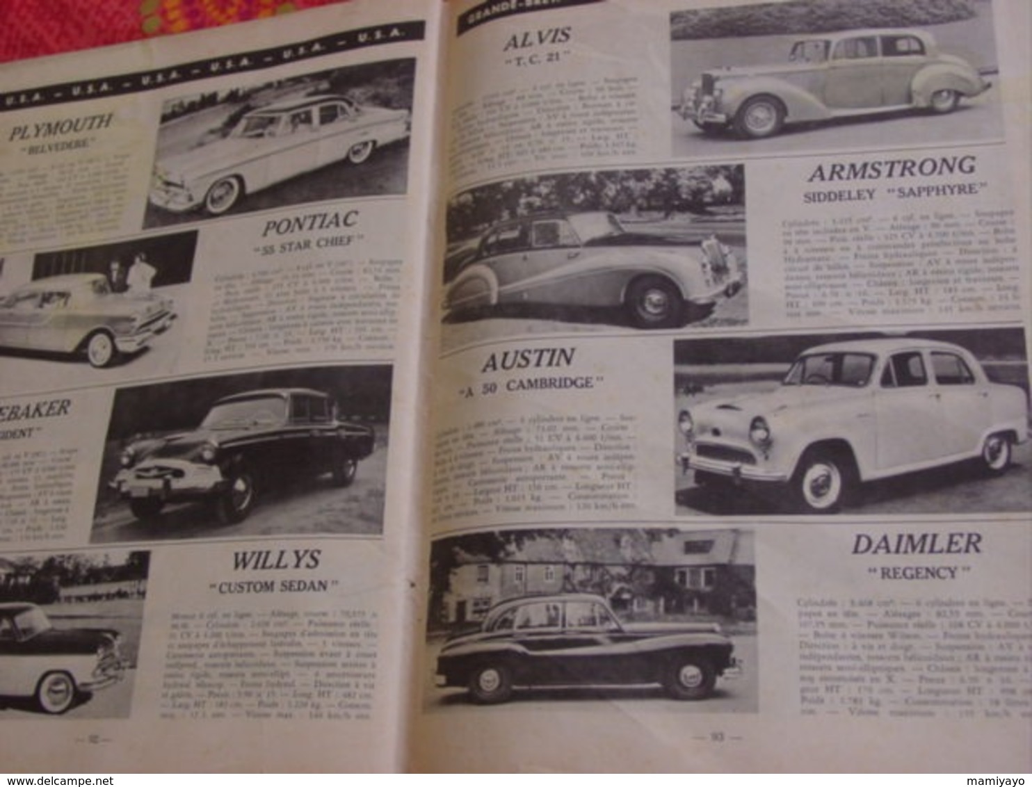 L'AUTO-JOURNAL - Le salon de l'automobile 1954-Voitures françaises, v.de sport,italiennes,allemandes,anglaises,U.S.A...