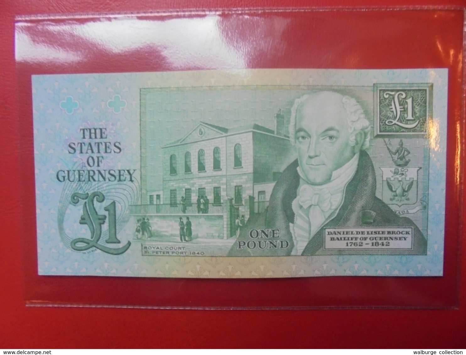 GUERNESEY ONE POUND 1980-89 PEU CIRCULER/NEUF (B.9) - Guernesey