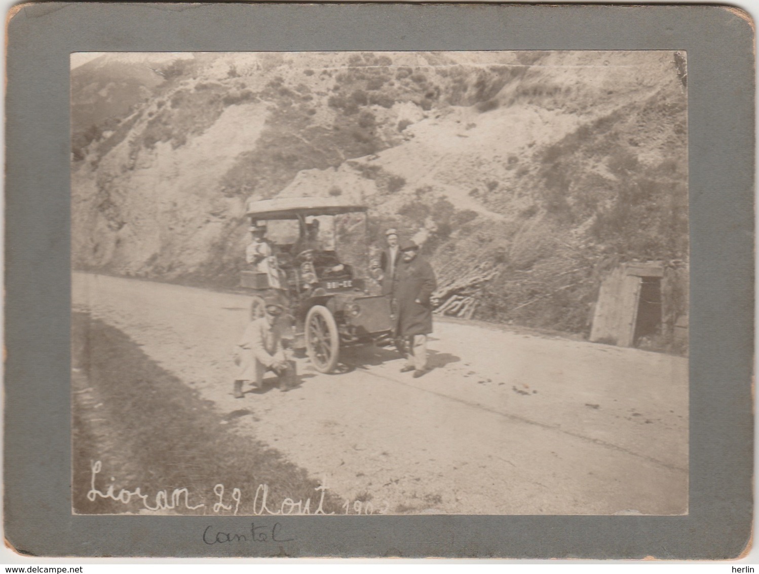 15 - LE LIORAN - Automobile (29 Apoût 1902) - Carte-photo Ou Photo - Aurillac