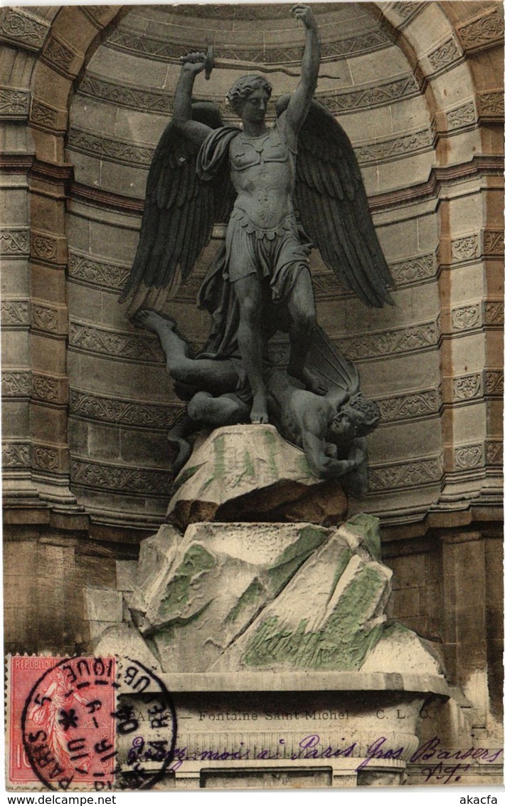 CPA Paris 6e Paris-Fontaine Saint-Michel (312548) - Statues