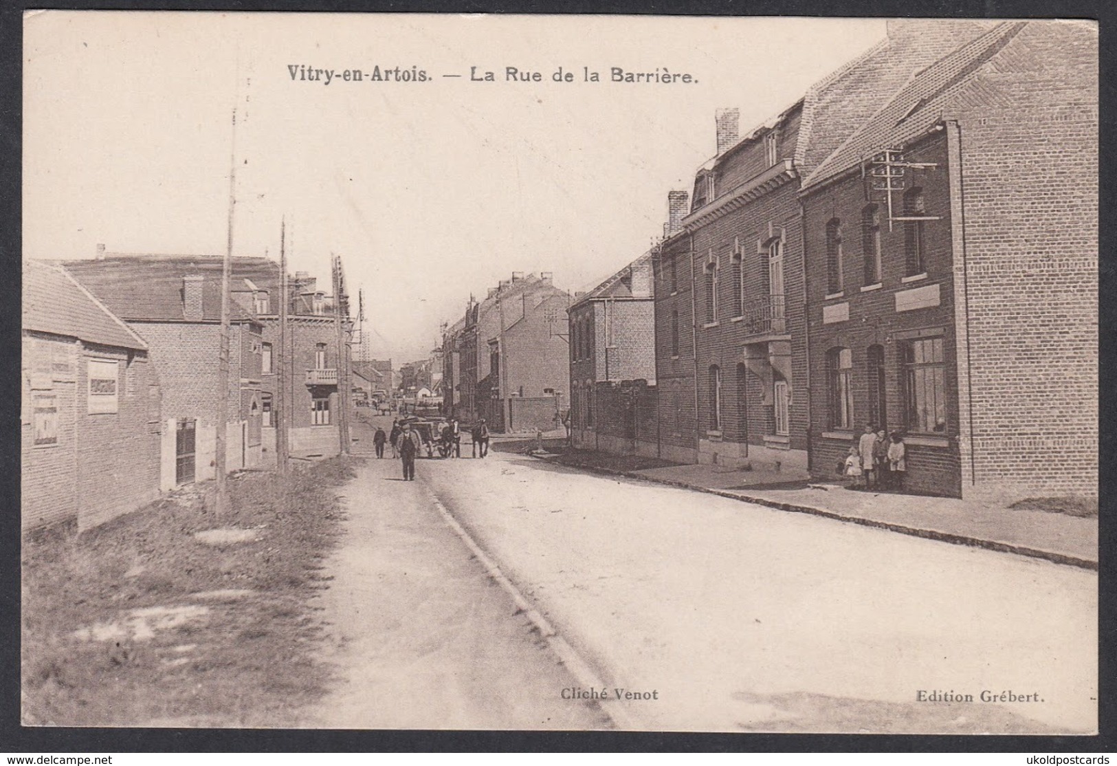 CPA 62 -  VITRY En ARTOIS, La Rue De La Barriere - Vitry En Artois