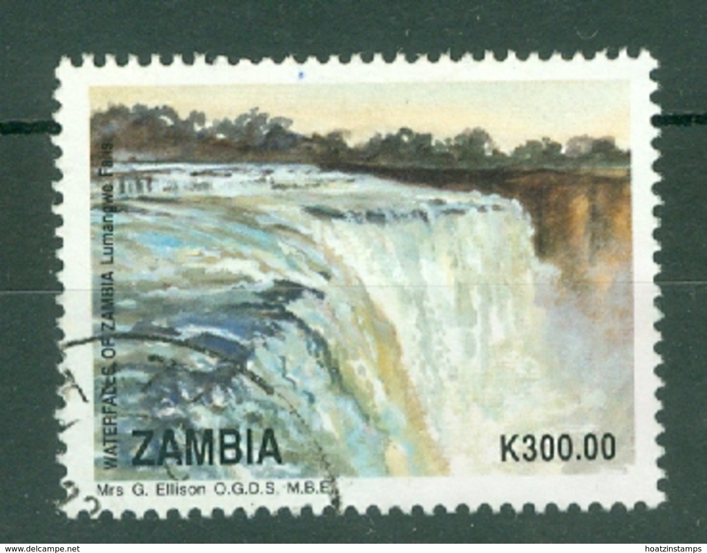 Zambia: 1993   Waterfalls    SG720   K300     Used - Zambia (1965-...)