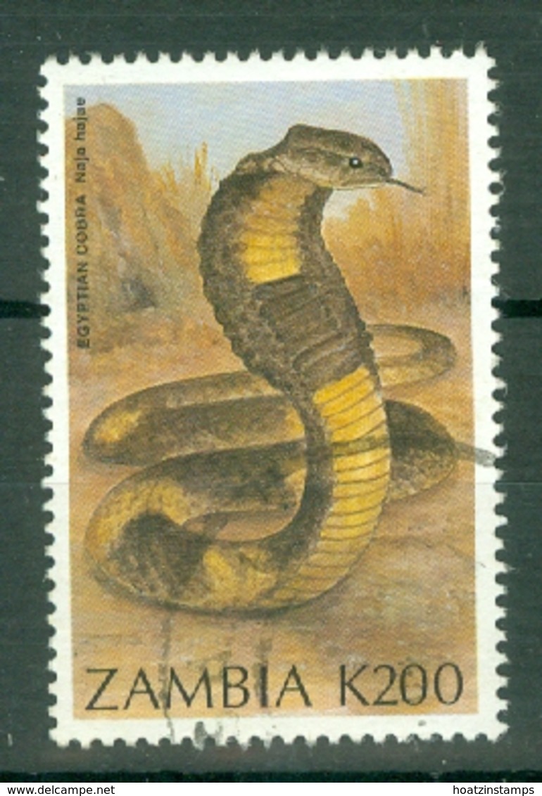 Zambia: 1994   Snakes    SG740   K200     Used - Zambia (1965-...)