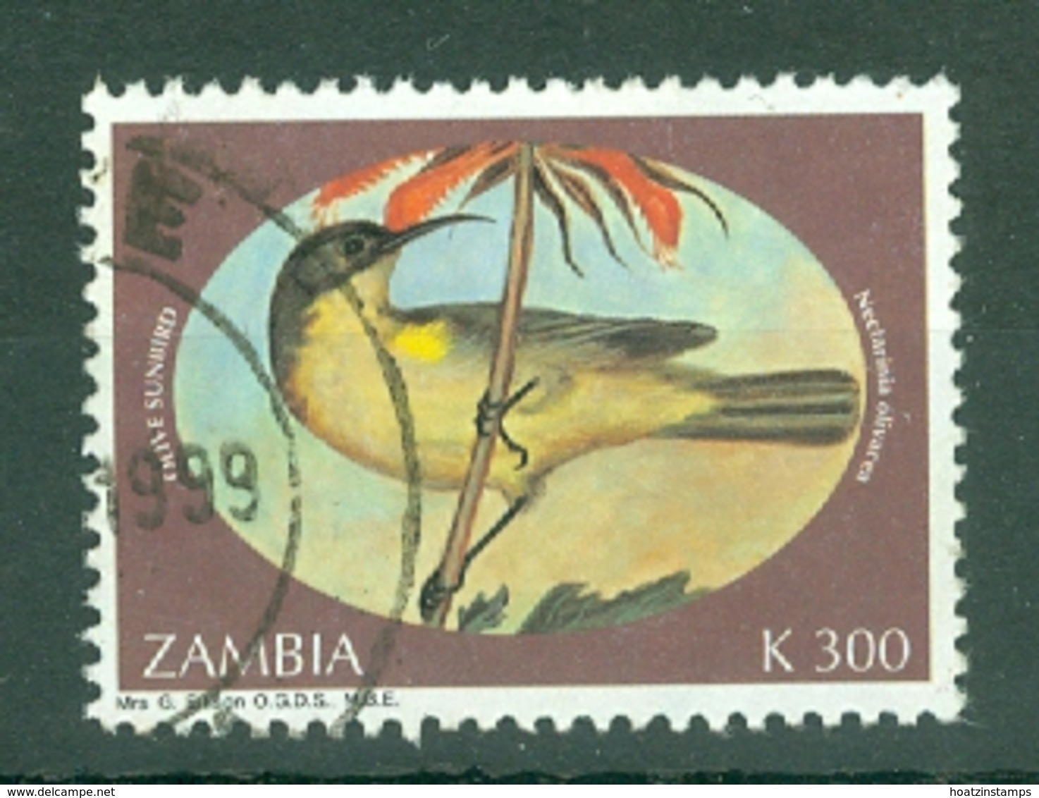 Zambia: 1994   Sunbirds    SG729   K300     Used - Zambia (1965-...)