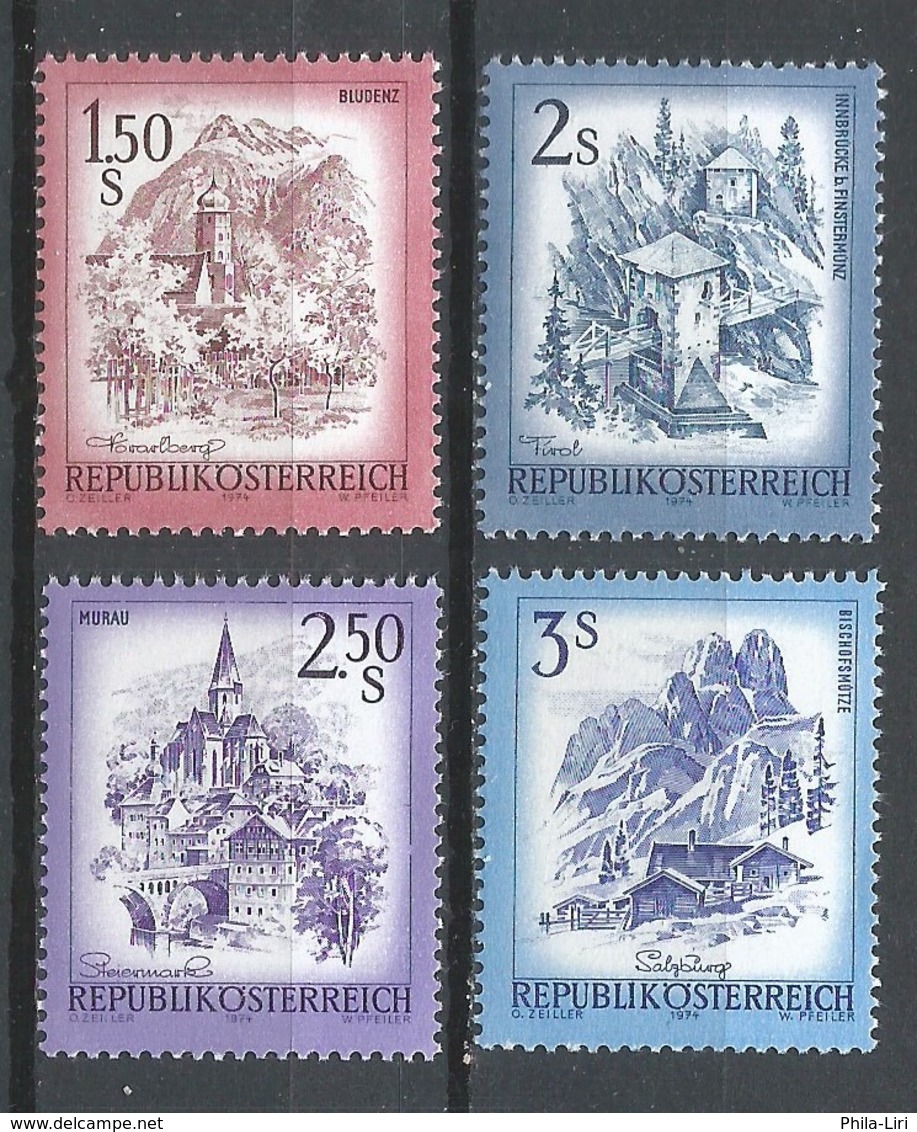 Österreich/Austria Mi. Nr.: 1439 - 42 Postfrisch (oep70er) - Unused Stamps