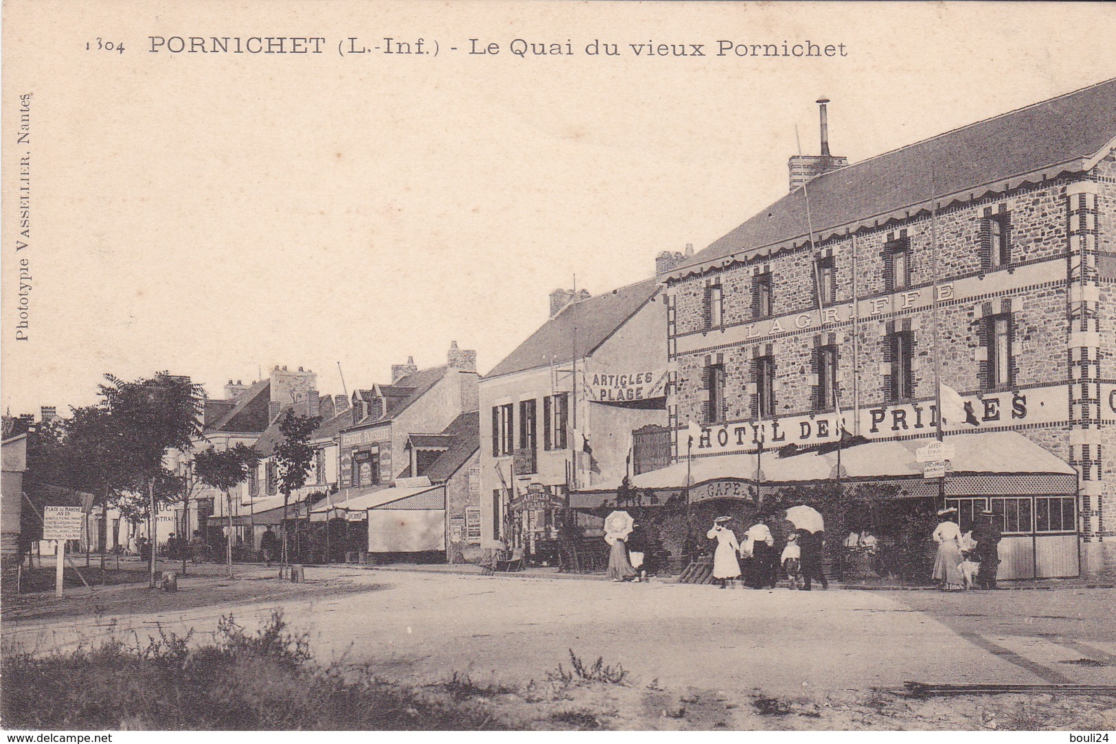 AVIT18-   PORNICHET  EN LOIRE ATLANTIQUE  LE QUAI DU VIEUX PORNICHET HOTEL DES PRINCES - Pornichet