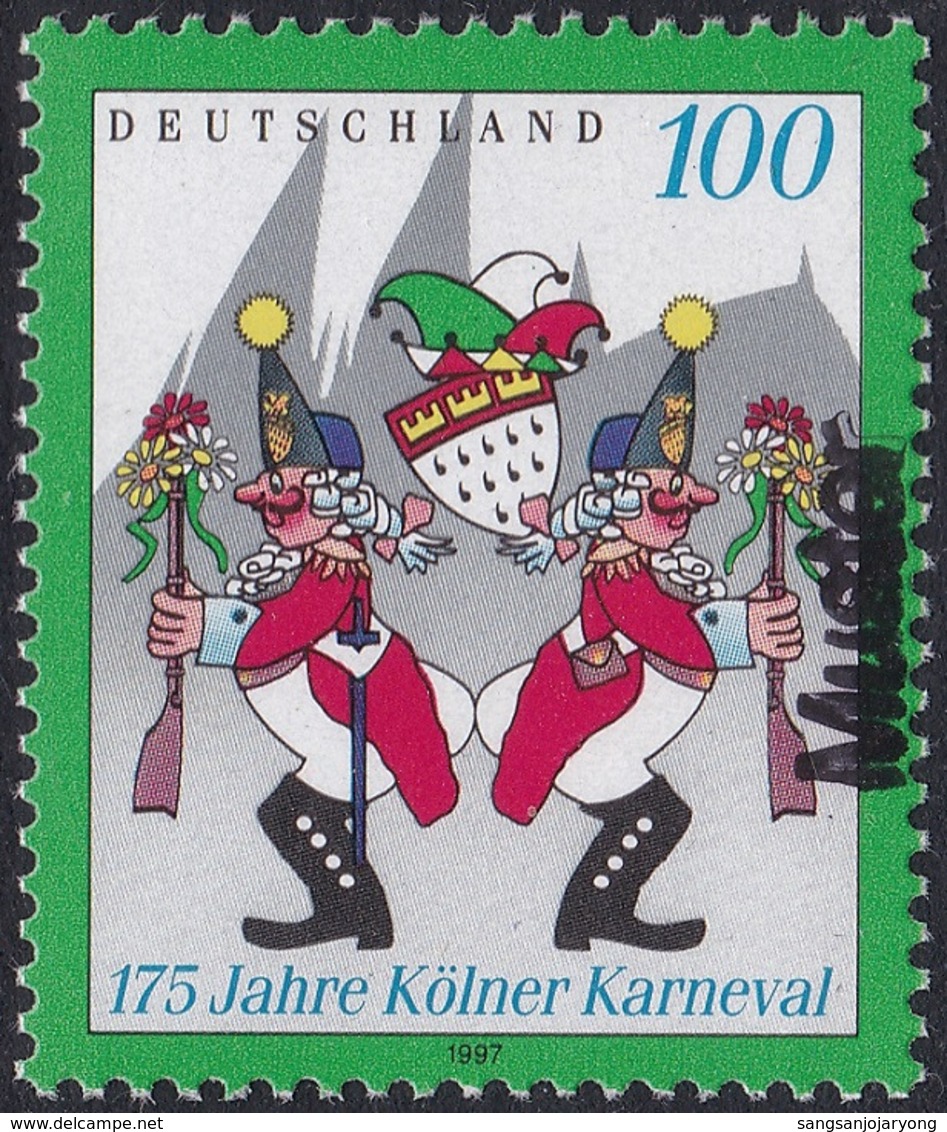 Specimen, Germany Sc1956 Cologne Carnival 175th Anniversary, Carnaval - Carnival