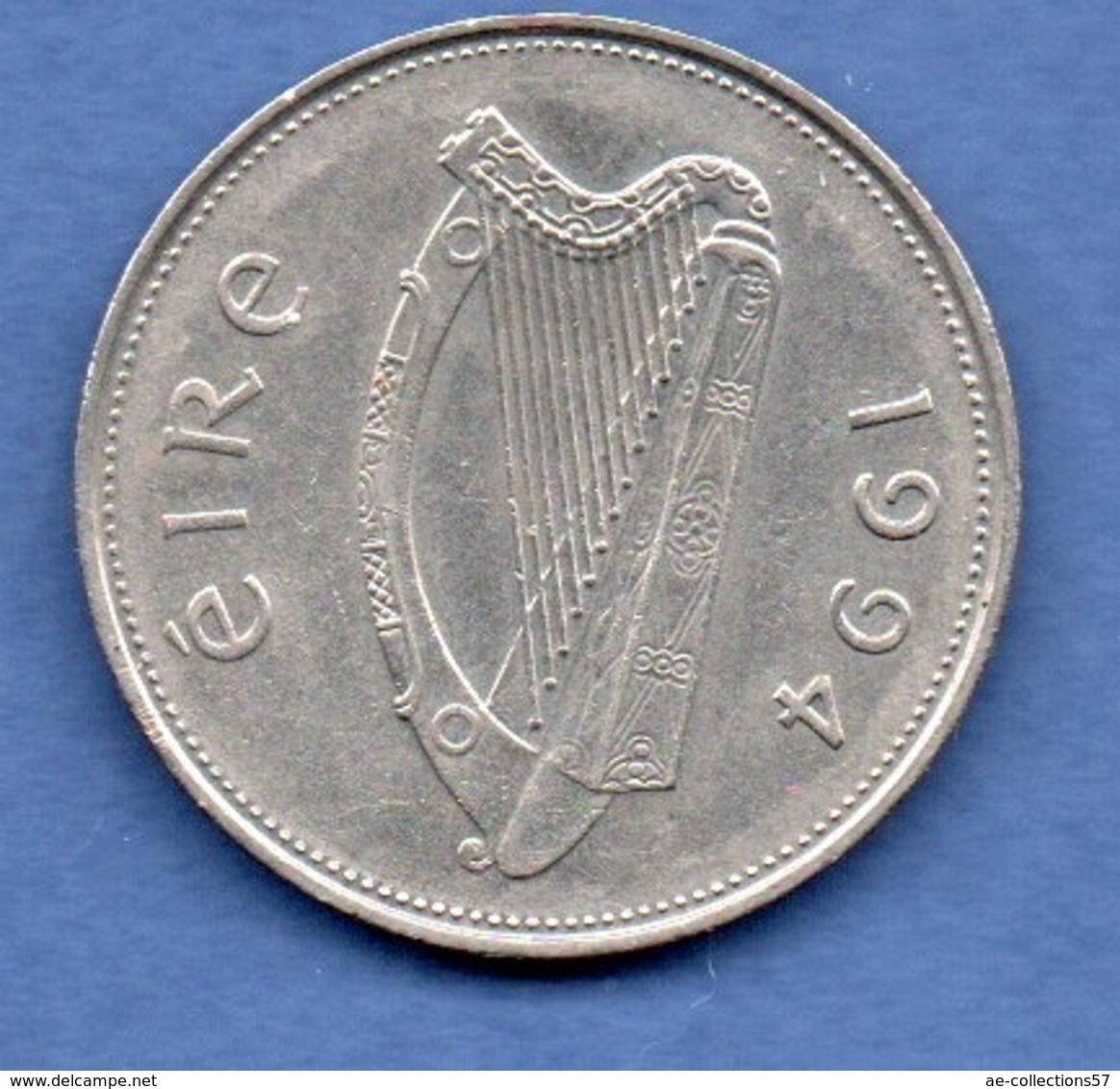 Irlande   - 1 Pound 1994 -  Km # 27  -  état  TTB - Irlande