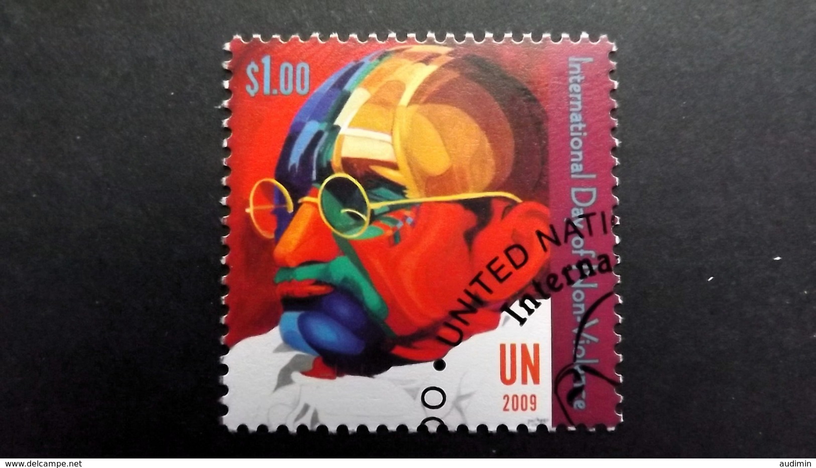 UNO-New York, 1170 Oo/ESST, Mohandas Karamchand Gandhi, Genannt Mahatma (1869-1948) - Gebraucht