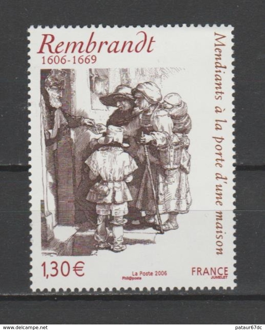 FRANCE / 2006 / Y&T N° 3984 ** : "Mendiants à La Porte D'une Maison" (Rembrandt) X 1 - Neufs