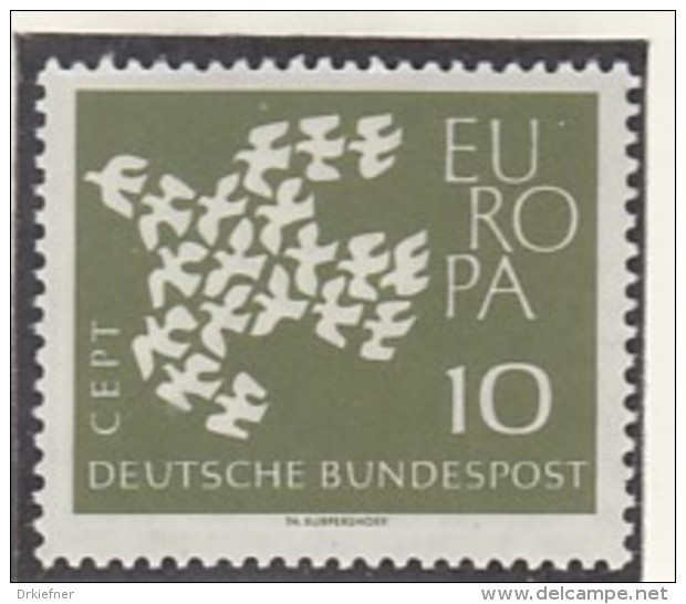 EUROPA CEPT 1961, Postfrisch **, Gemeinschaftsausgaben Komplett, Taube - 1961