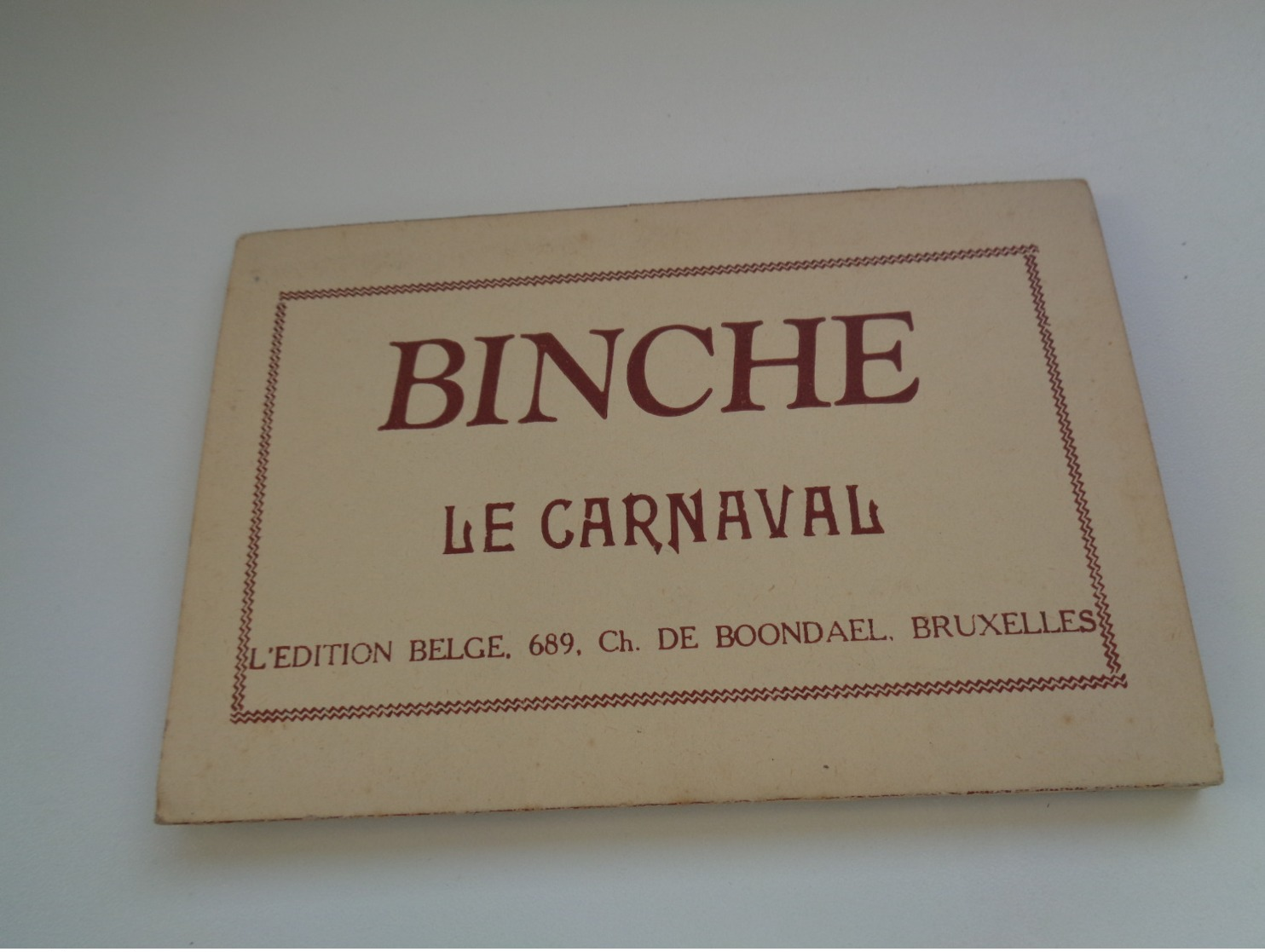 Belgique  België  ( 1585 )  Binche  Le Carnaval    Carnet Avec 10 Cartes Postales - Binche