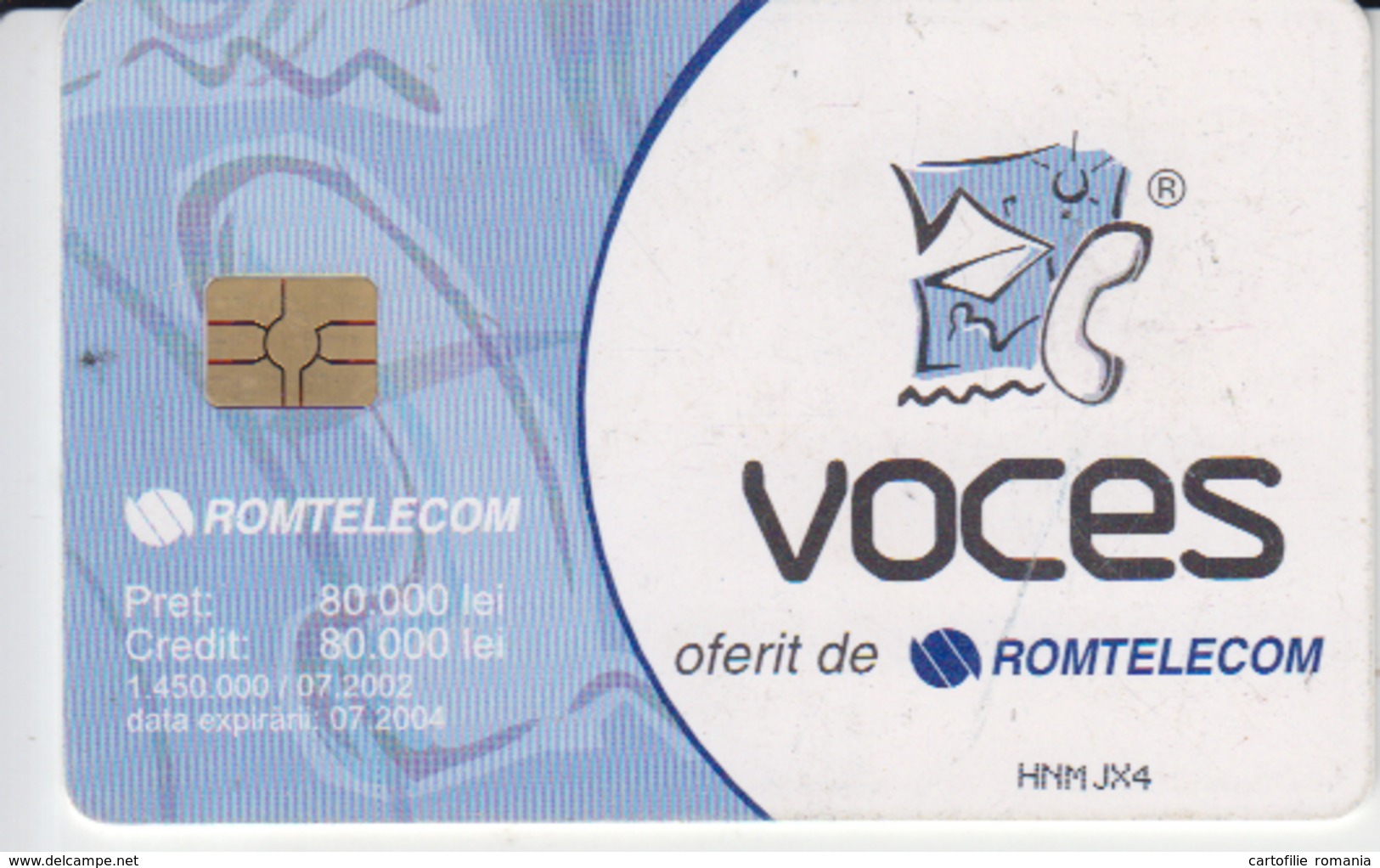 Romania - Voces Romtelecom  Phonecard - See Photos (front/back) - Romania