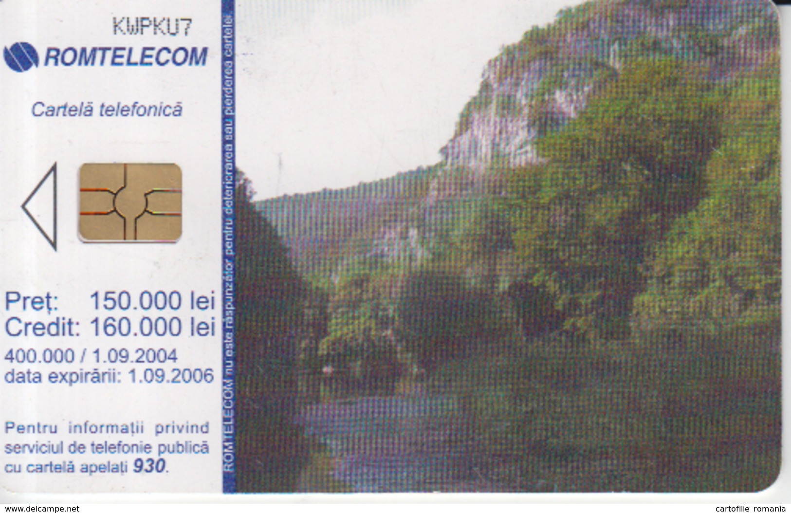 Romania - Nature Landscape -  Romtelecom Phonecard - See Photos (front/back) - Roumanie