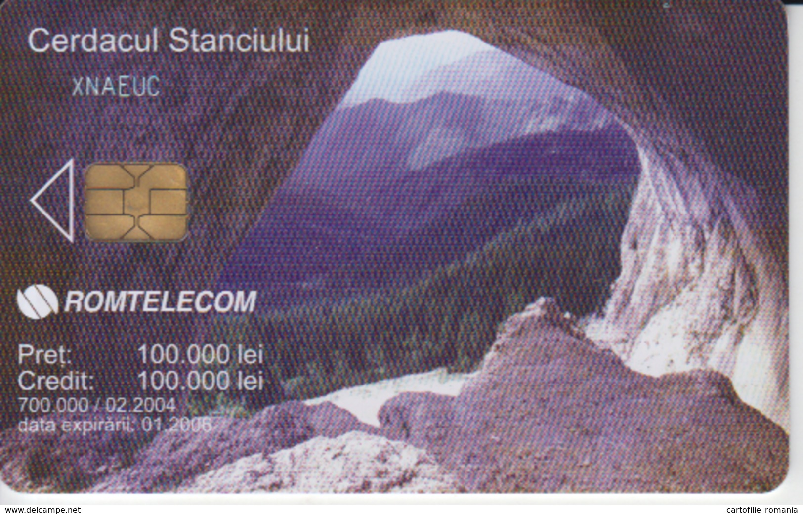 Romania - Nature Landscape -  Capra Waterfall Romtelecom Phonecard - See Photos (front/back) - Romania