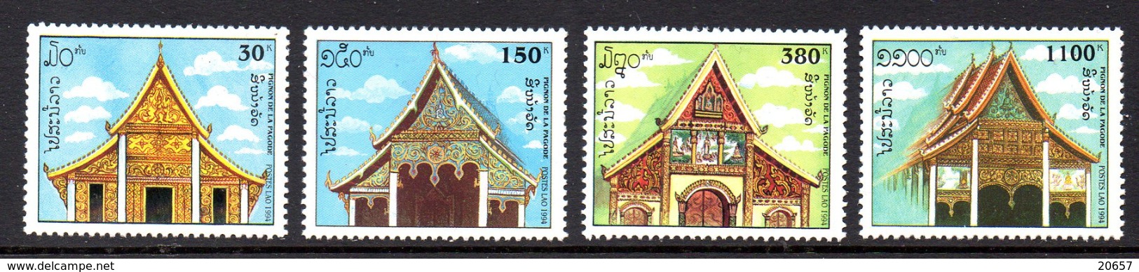 Laos Lao 1130/33 Pagodes Boudhistes - Altri & Non Classificati