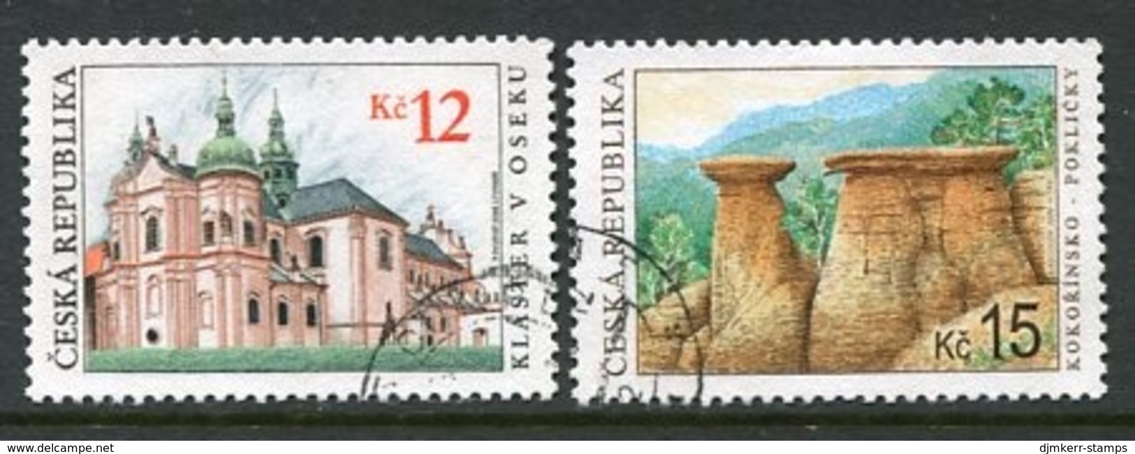 CZECH REPUBLIC 2006 World Heritage Sites, Used.  Michel 469-70 - Usati