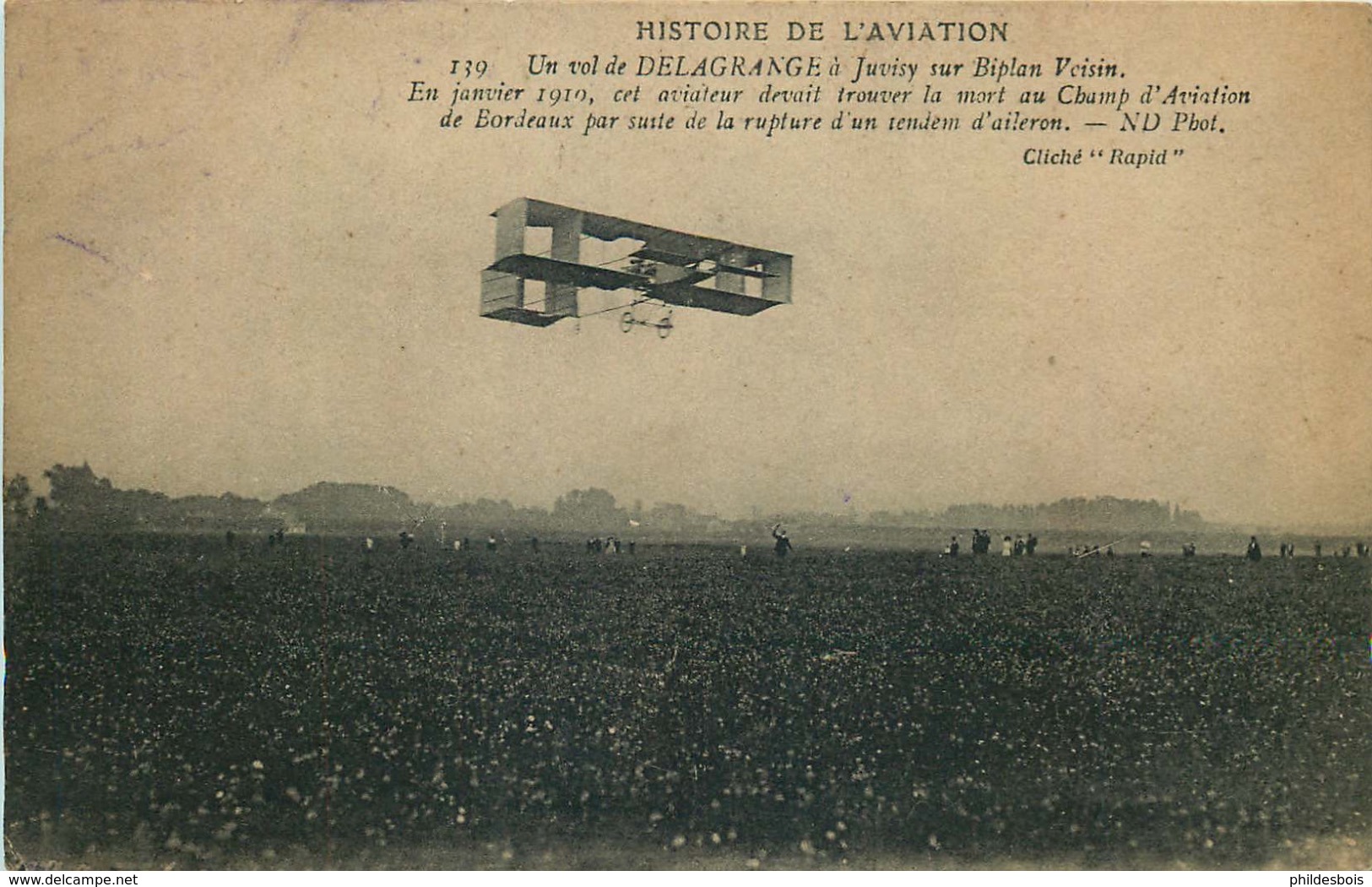 AVIATION  Delagrange A Juvisy Sur Orge Sur  Biplan Voisin - ....-1914: Voorlopers