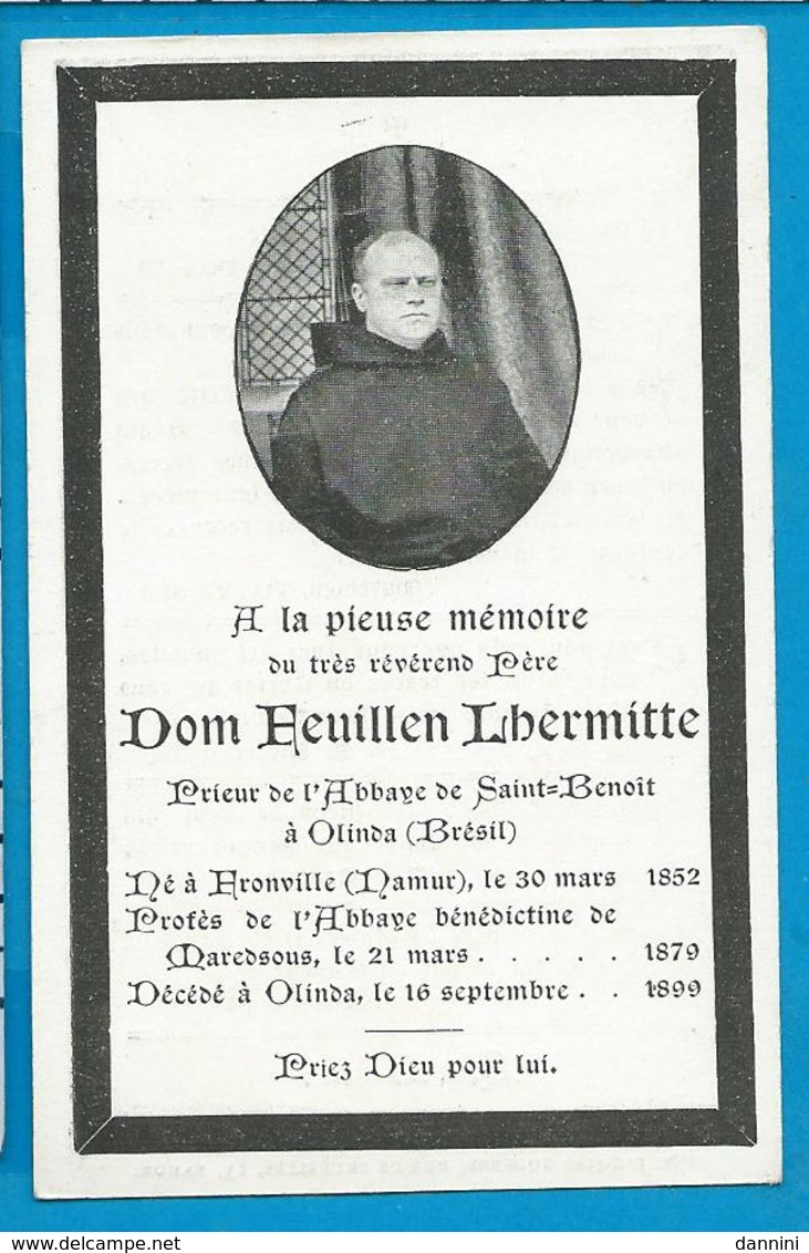 Bp    Dom   Lhermitte   Olinnda   Barsilie   Fronville   Maredsous - Images Religieuses