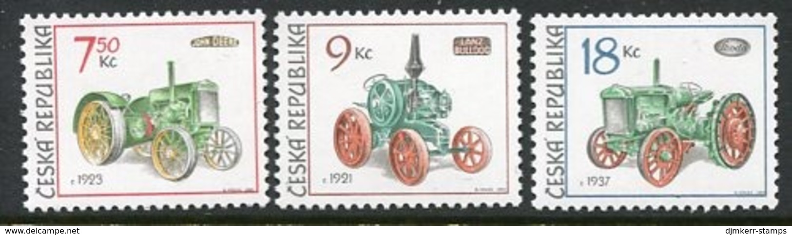 CZECH REPUBLIC 2005 Vintage Tractors MNH / **.  Michel 446-48 - Nuevos