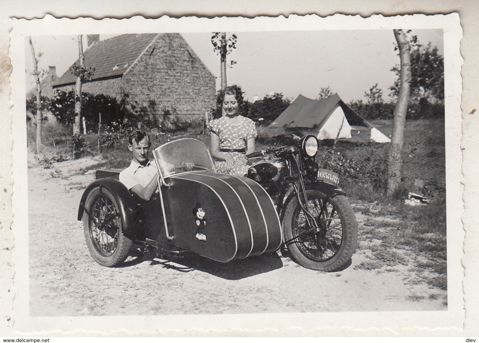 Side-Car - 1935 - à Situer - Te Situeren - Photo 6 X 9 Cm - Radsport